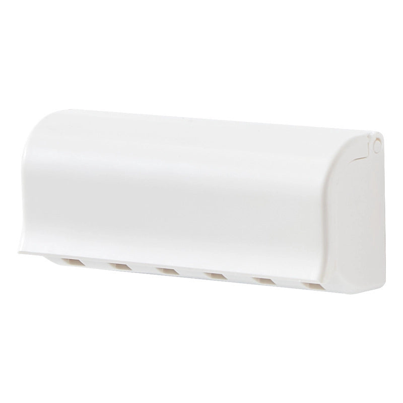 Wall-mounted Toothbrush Holder Storage Rack Punch-free Toilet Toothbrush Storage Rack Simple Wall-mounted Toothpaste Holder