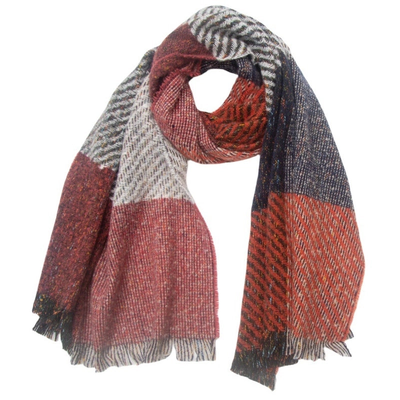 Unisex Casual Minimalist Color Block Polyester Scarf
