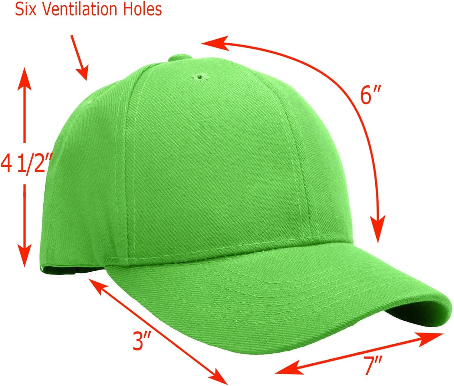 Falari Wholesale Bulk Lot 12-Pack Baseball Cap Adjustable Size Plain Blank Solid Color