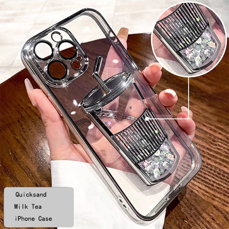 Gradient  Quicksand Starlight cup iPhone Case