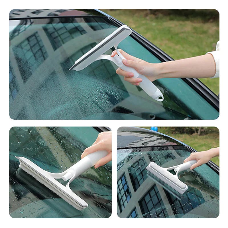 ⚡Last Day 49% OFF⚡3-in-1 Window Squeegee with Sponges and Spray