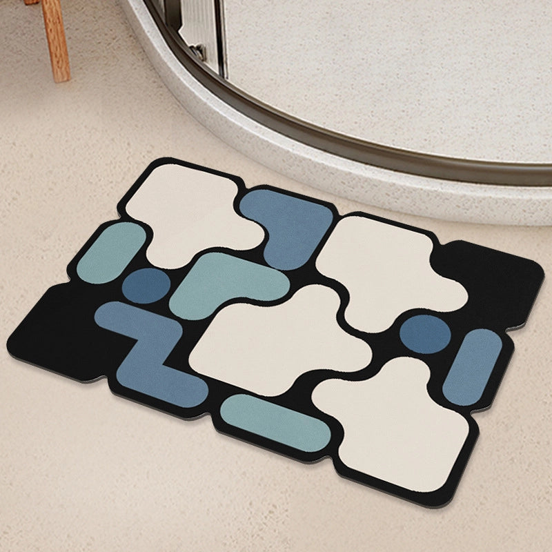 Cute Geometric Diatom Ooze Carpet Bathing