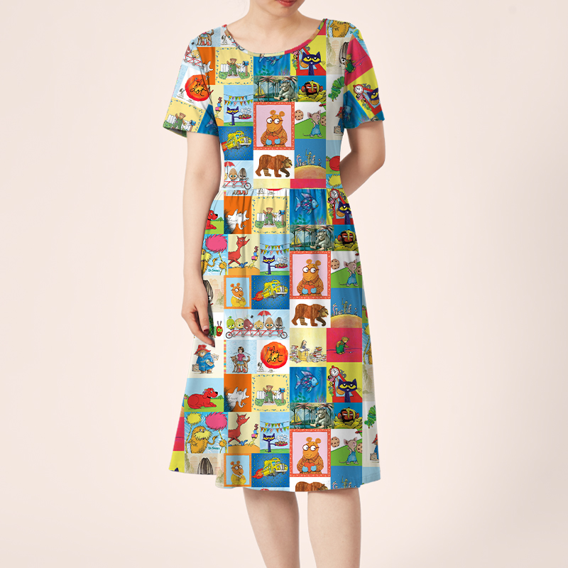 I Still Read Children's Books Teacher Printed One Piece Dress