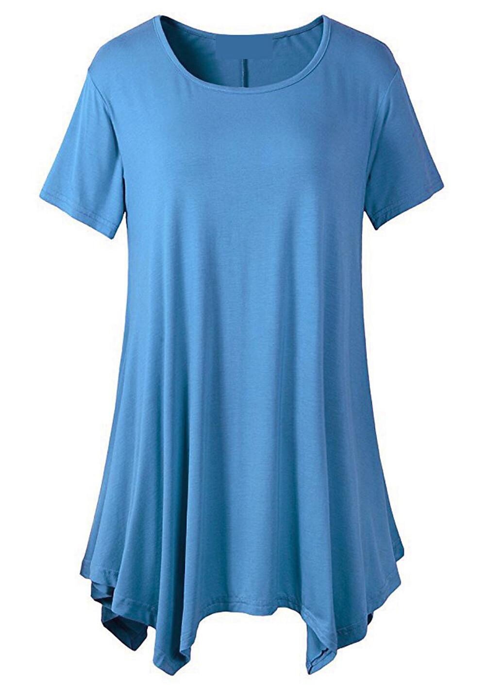 🔥Women's Summer Mid-length Short-sleeved T-shirt Loose Round Neck