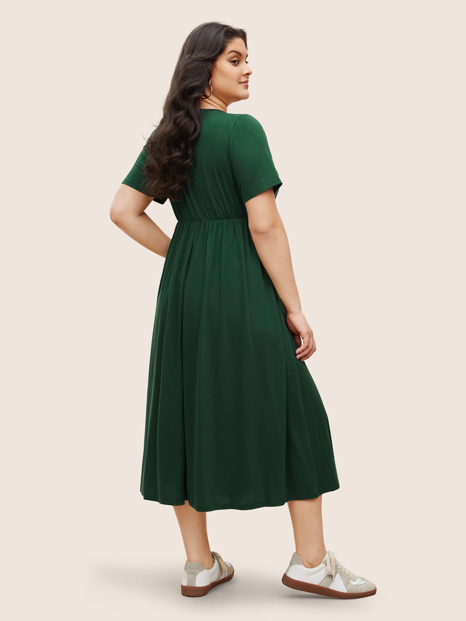 Supersoft Essentials Plain Pleated Dress