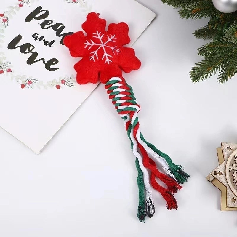 Cute Plush Christmas Cartoon Pet Toys
