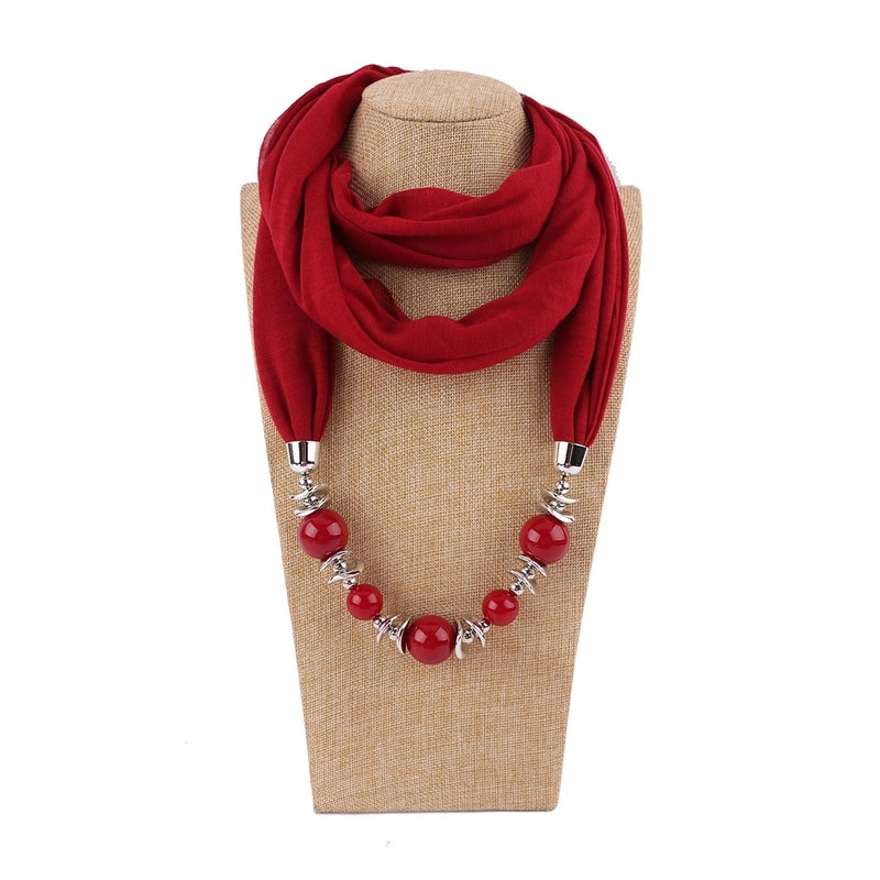 Women's Minimalist Solid Color Polyester Scarf