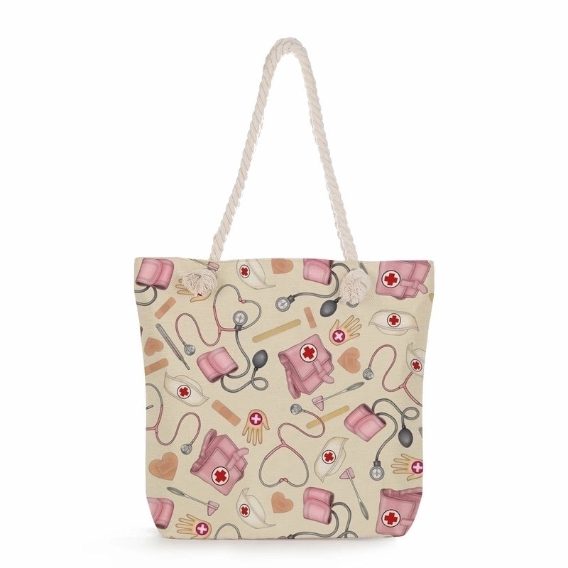 Women's Classic Style Nurse Canvas Shopping Bags