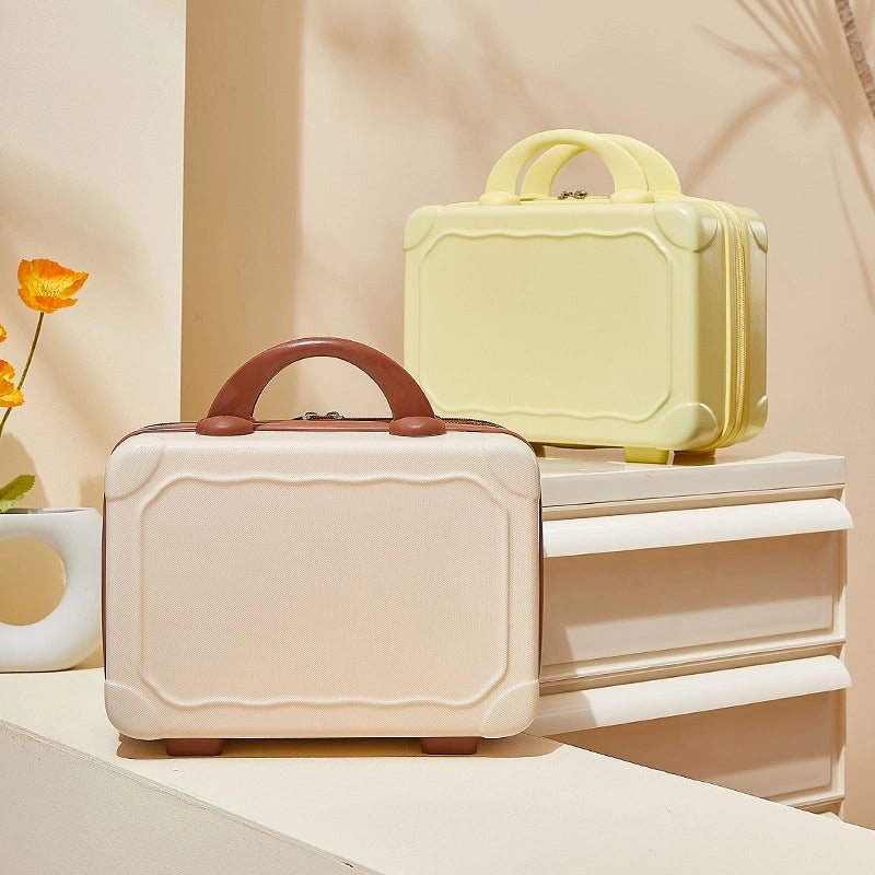 Suitcase Makeup Bag Small Case Zipper Women's Suitcase Short Distance Mini Storage Case Suitcase Accompanying Gift Bag