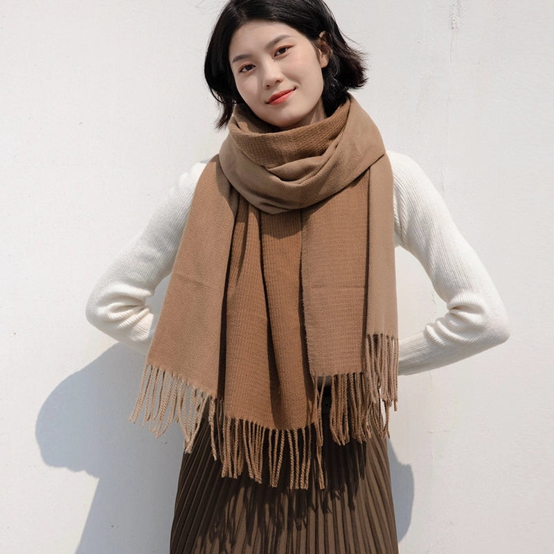 Women's Elegant Streetwear Tassel Polyester Tassel Scarf