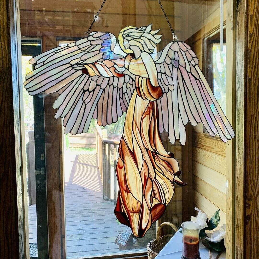 Guardian Angel Glass Window Hangings