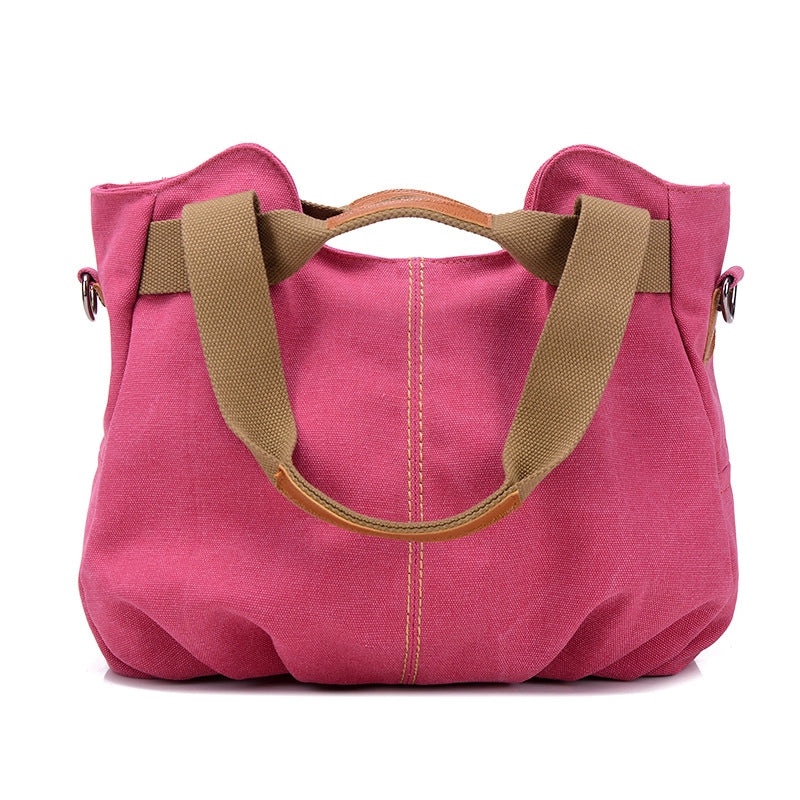 New Canvas Bag Women's Retro Fashion Portable Shoulder Bag Messenger Bag Fashion  Fashion Women's Bag