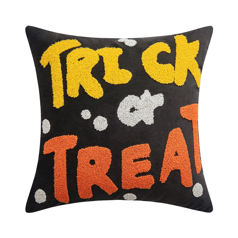 Halloween Minimalist Classic Style Letter Polyester Pillow Cases Couch & Sofa Decor