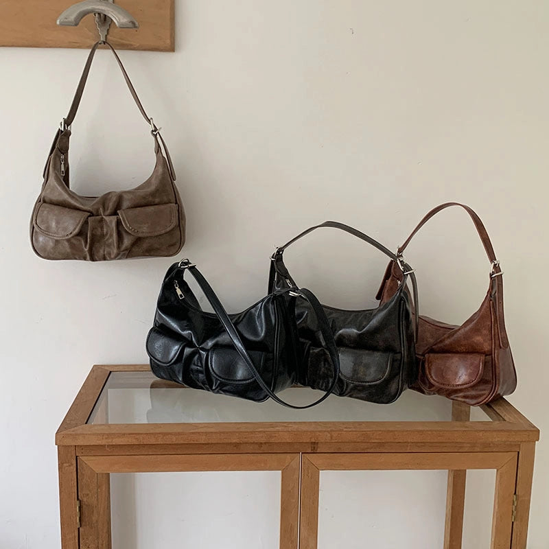 High-end Fashion Portable Underarm Bag For Women New Trendy Simple Commuter Shoulder Messenger Bag