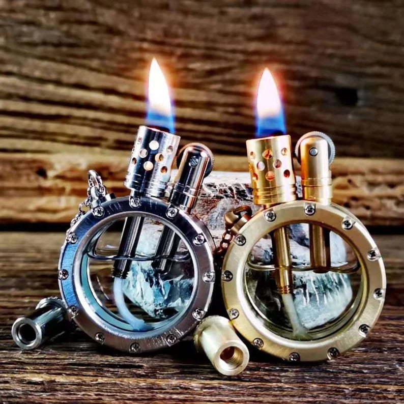 🔥Retro Transparent Kerosene Lighter