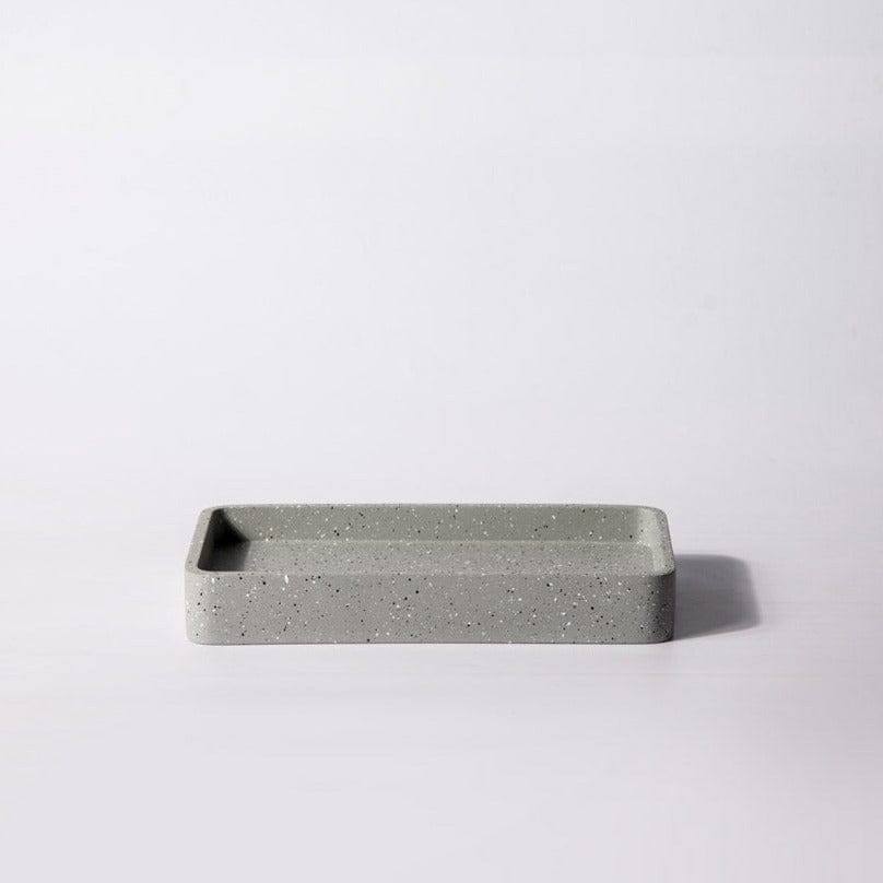 Concrete Valet Tray - Speckled Grey