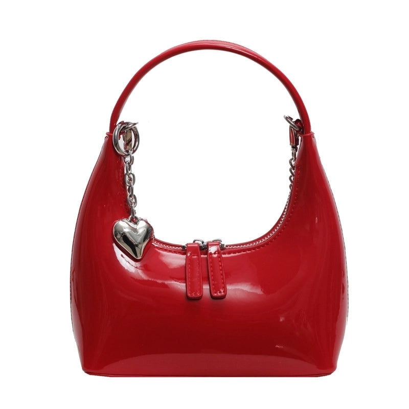Hot Bag Women's New Patent Leather High-end Texture Shoulder Popular Fashion Crossbody Bag