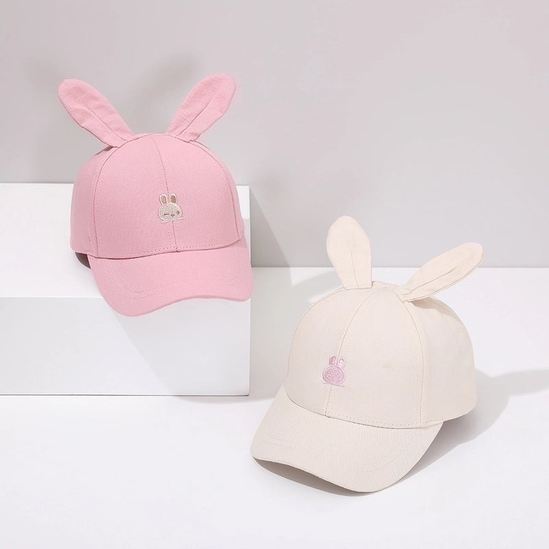 Children Unisex Cartoon Style Rabbit Embroidery Baseball Cap