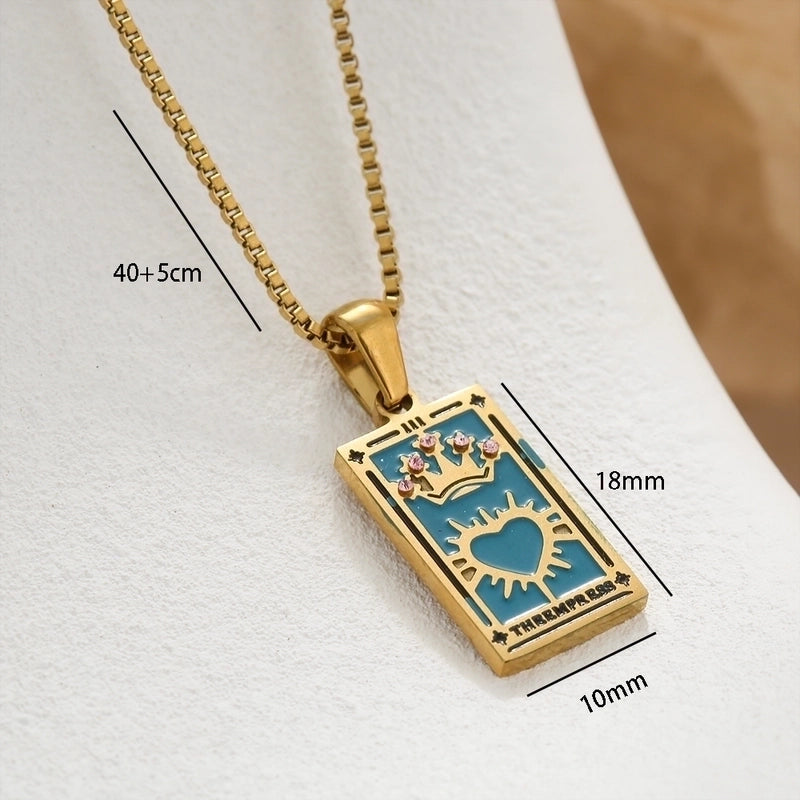 Cute Sweet Classic Style Heart Shape Floral Bow Knot 304 Stainless Steel Pendant Necklace