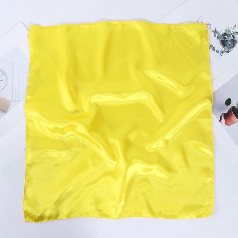 Women's Minimalist Solid Color Polyester Silk Scarf