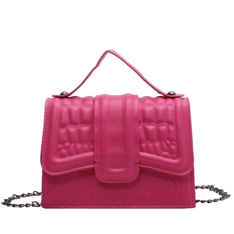Women's Small Summer Pu Leather Fashion Square Bag