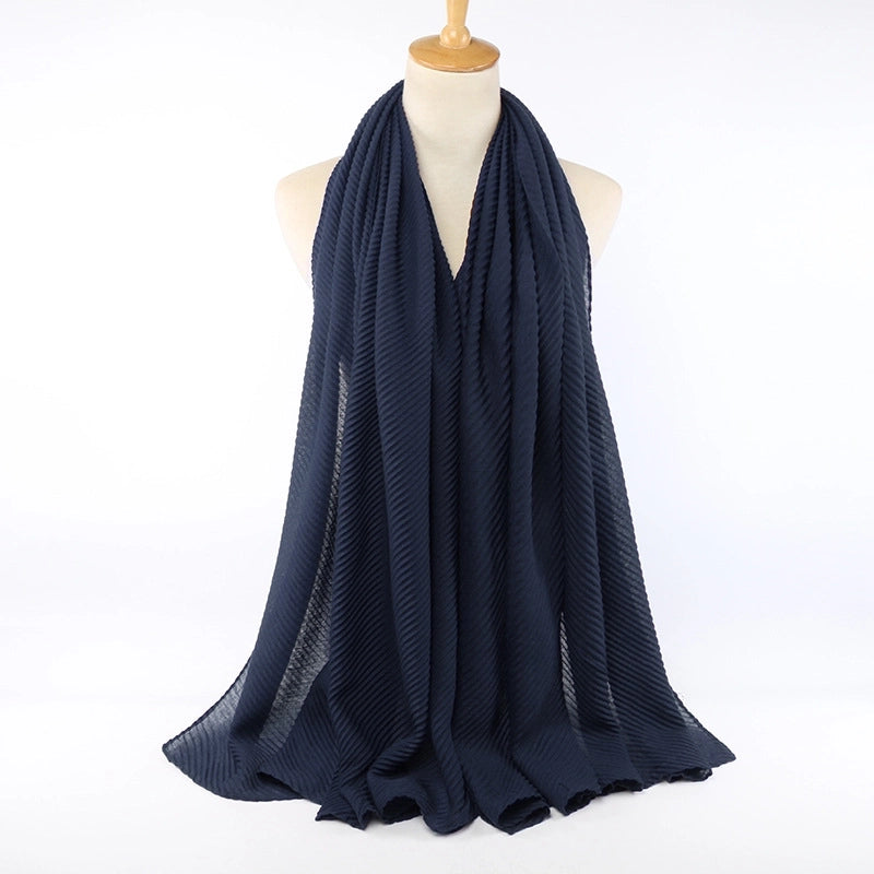 Women's Minimalist Classic Style Solid Color Cotton Scarf