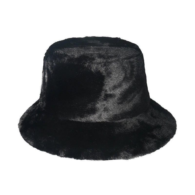 Women's Fashion Solid Color Flat Eaves Bucket Hat