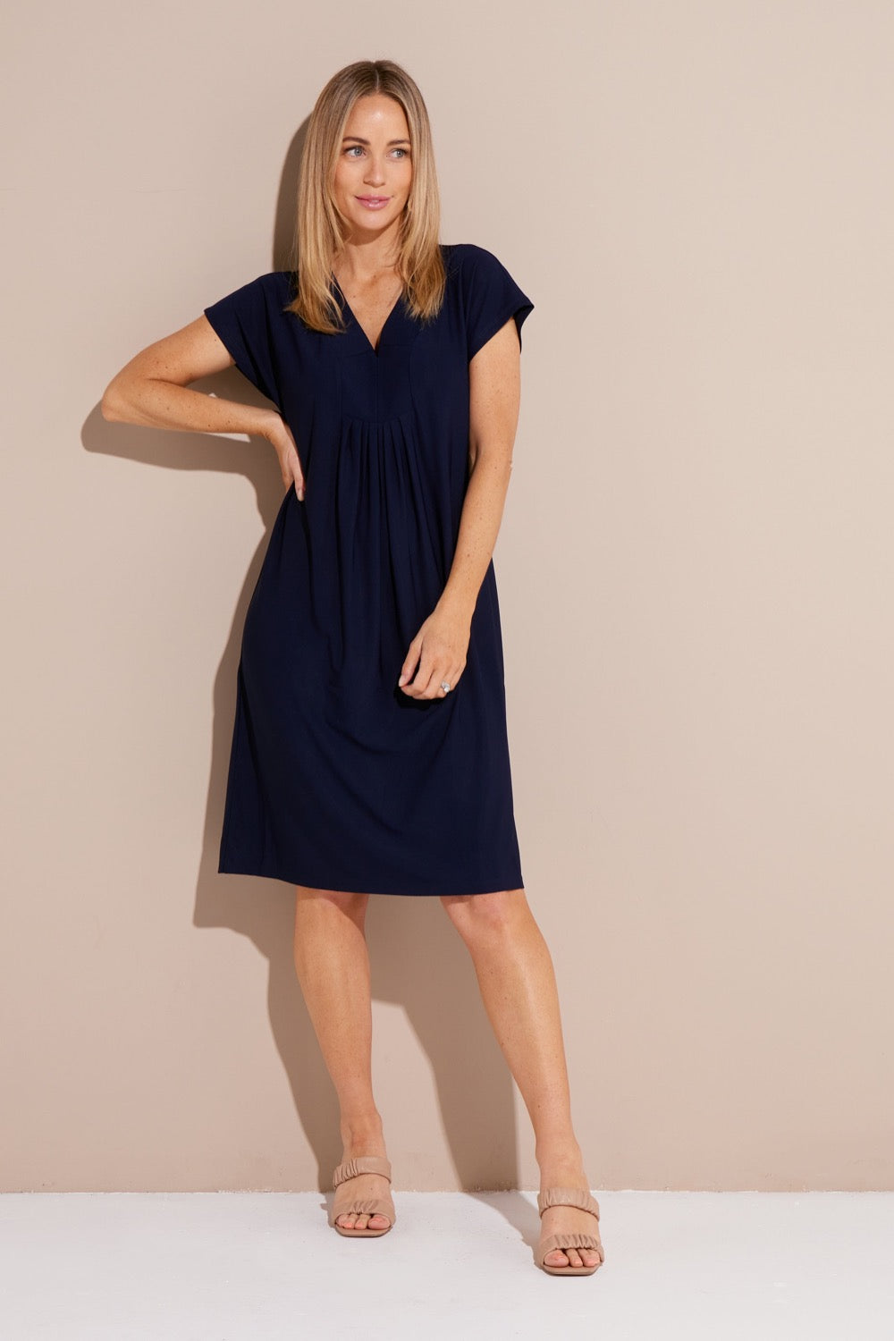 Anwen Petite Must Have Dress - Navy