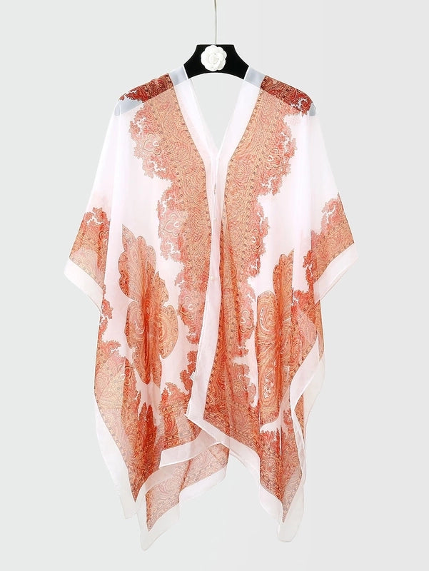 Women's Cute Sweet Printing Polyester Printing Silk Scarf