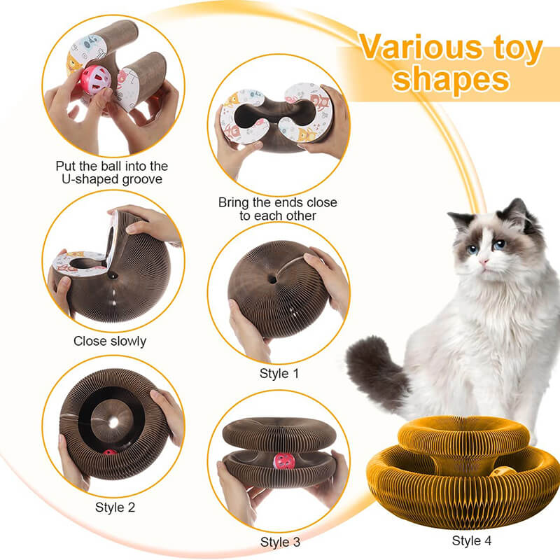 Magic Organ Cat Scratching Board - Comes with a toy bell ball