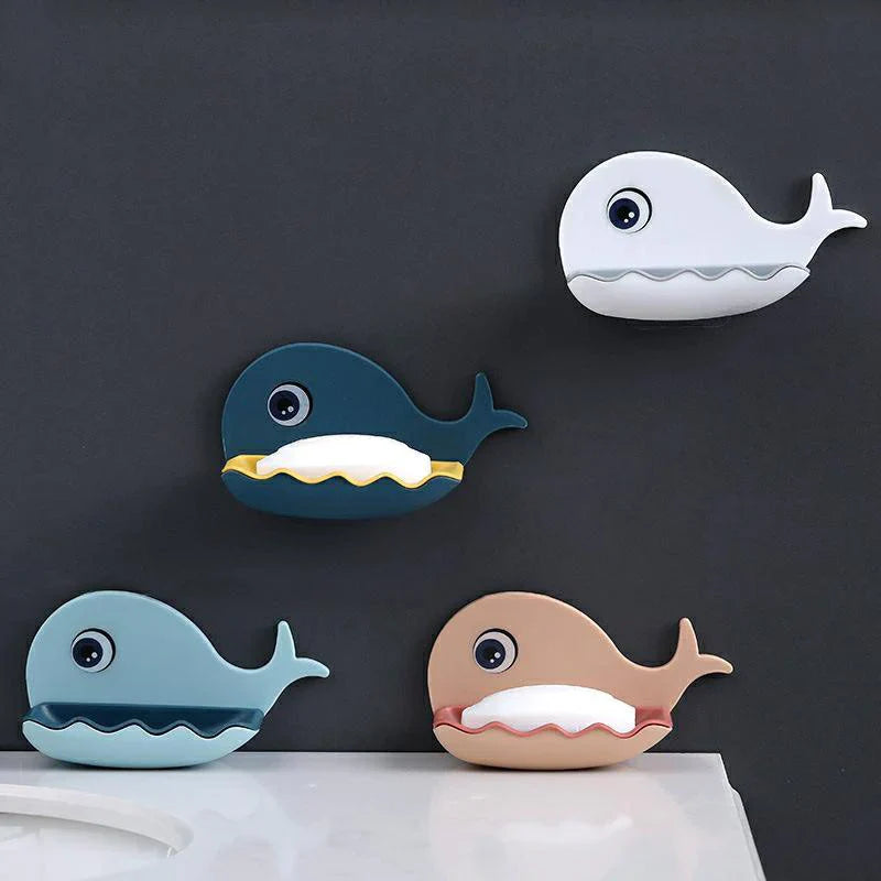 Little Whale Shape Soap Holder Wall Mounted