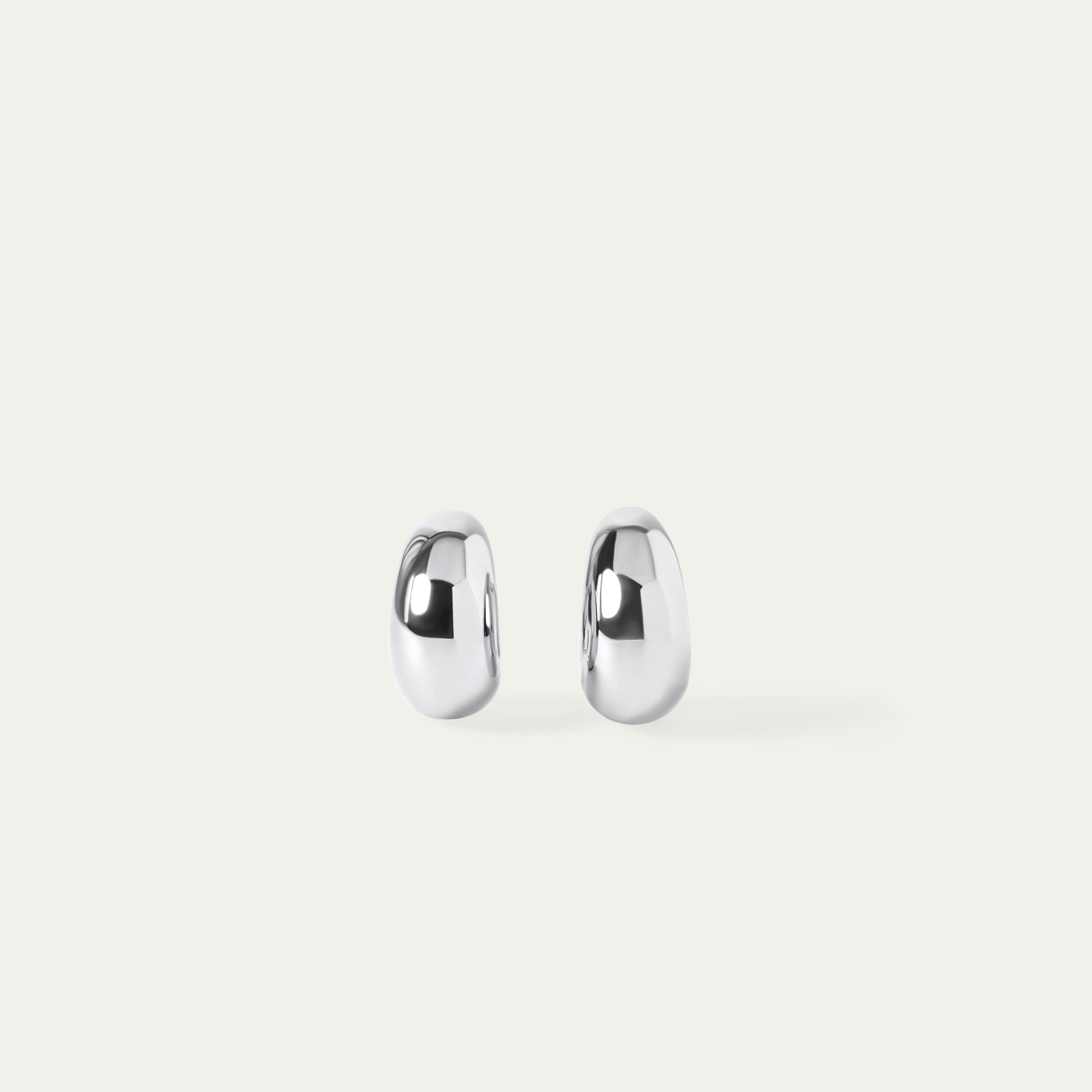 Klip Clip-On Earrings (Silver Brass)