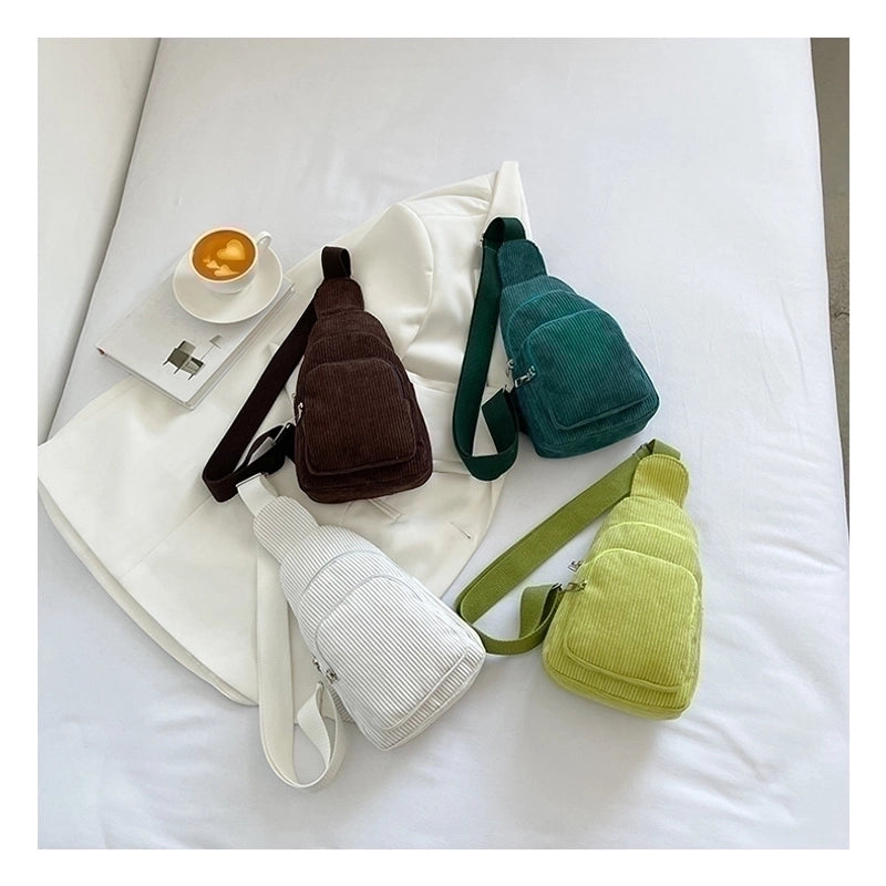 Women's Basic Solid Color Plush Waist Bags