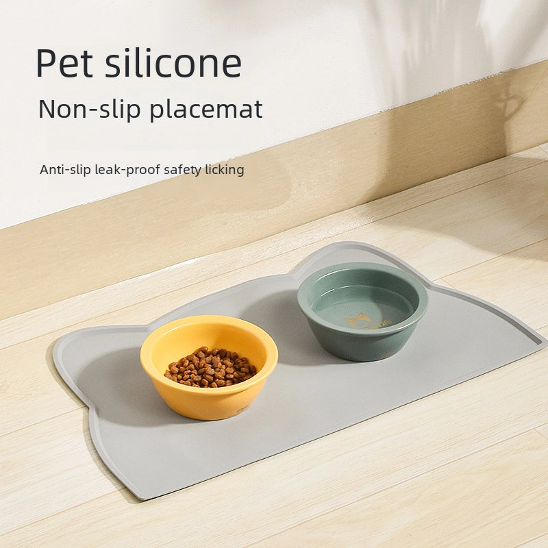 Bestseller Non-slip Waterproof Easy-to-clean Pet Silicone Dining Mat For Cats Dogs Daily Use Products