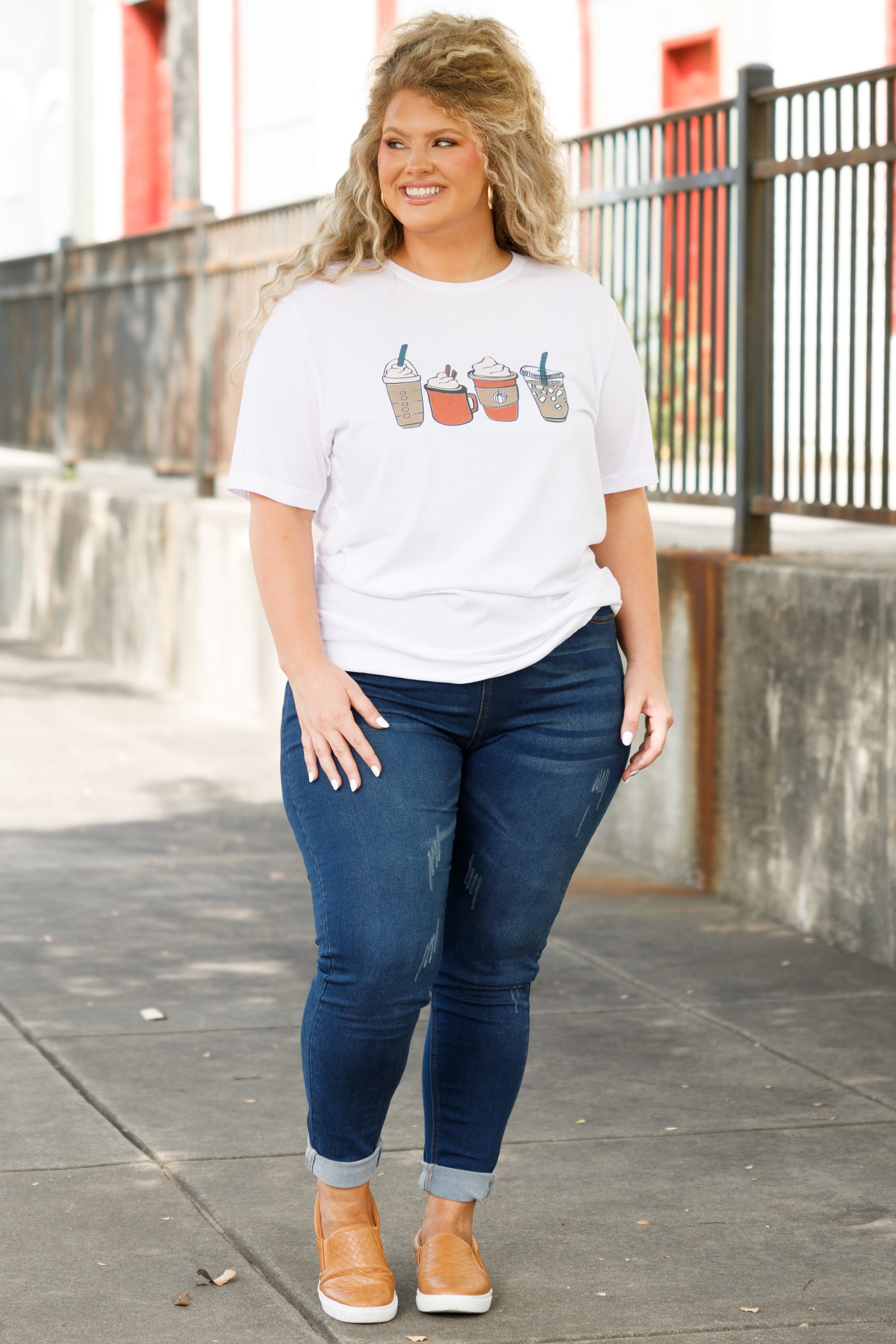 Cup Of Spice Tee. White