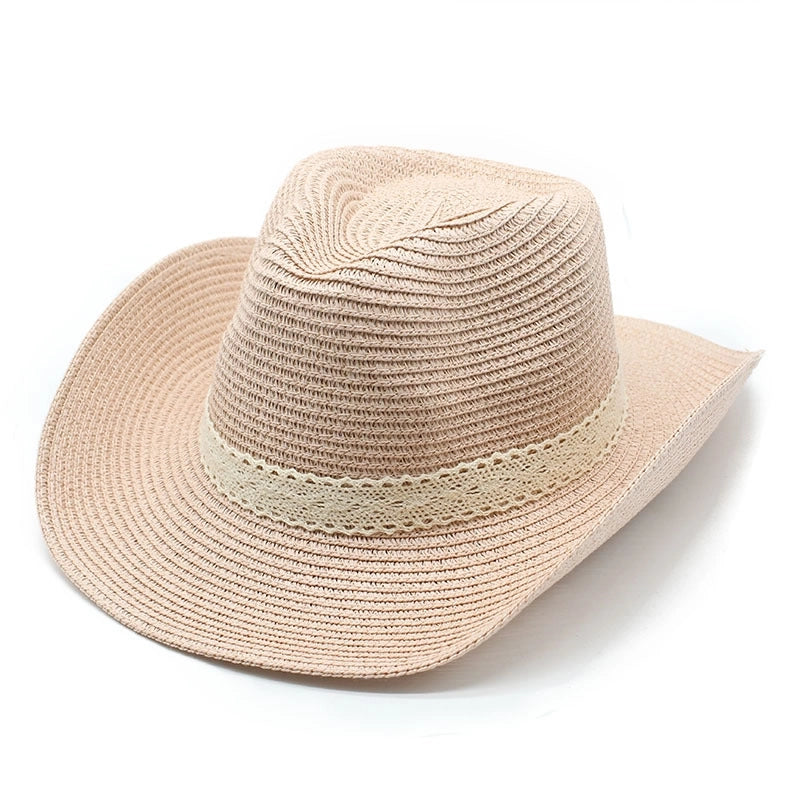 Unisex Classic Style Streetwear Solid Color Flat Eaves Straw Hat