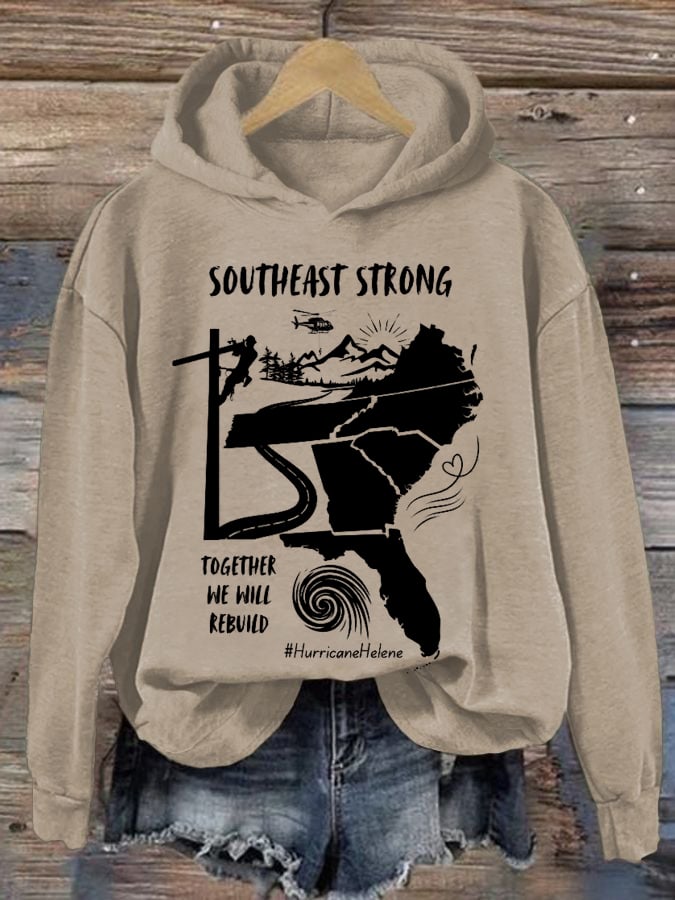 Women's Hurricane Helen Disaster Relief Printed Sweatshirt