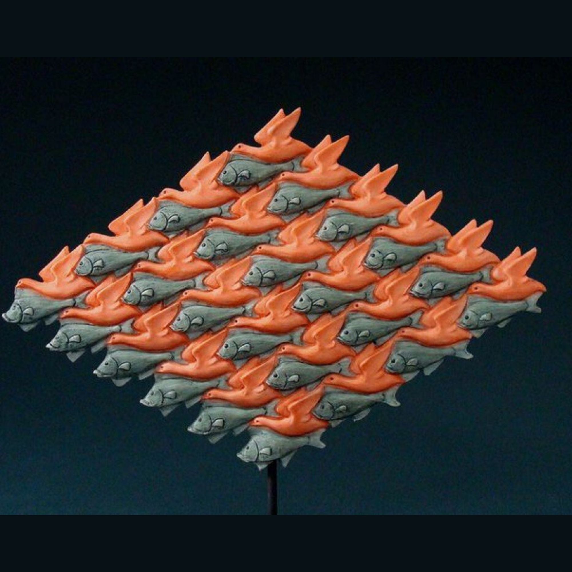ESCHER  BIRD FISH  1938