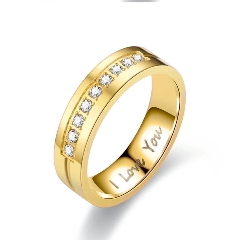 Fashion U Shape Stainless Steel 18K Gold Plated