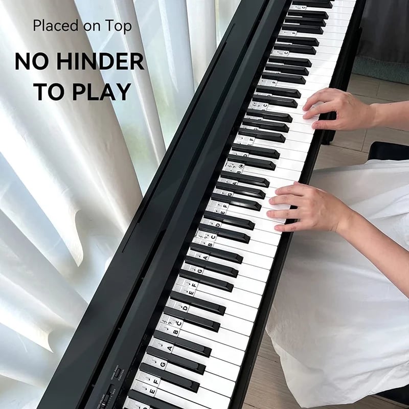 🎁49% OFF🔥🔥--🎄Removable Piano Keyboard Note Labels