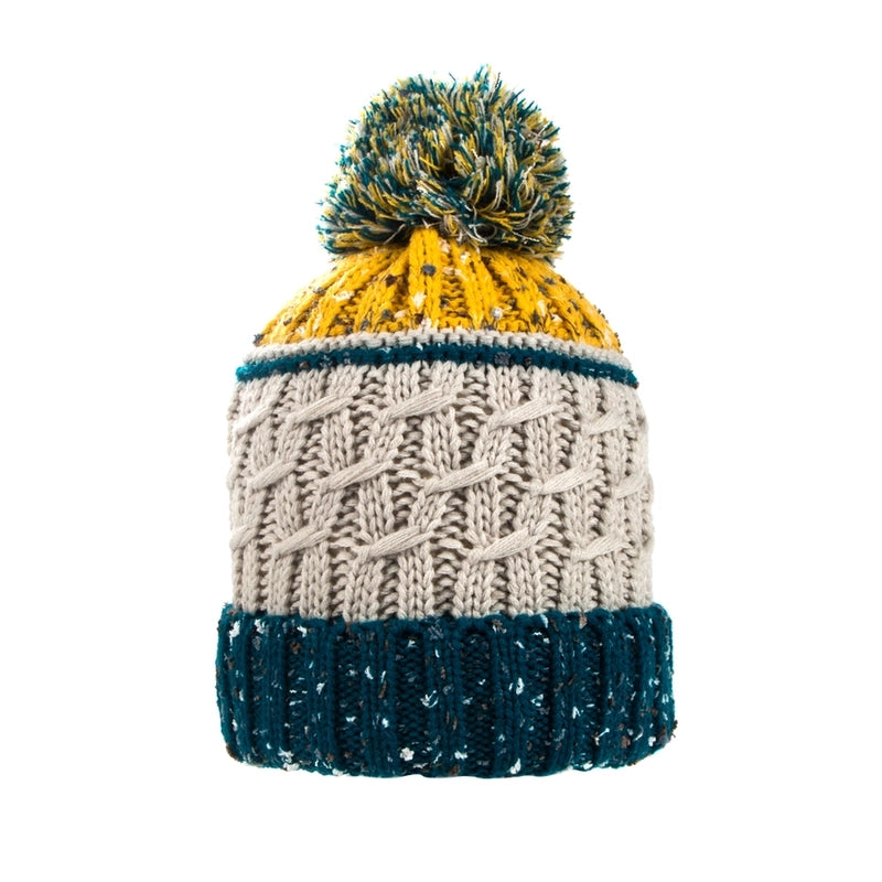 Unisex Basic Retro Color Block Eaveless Wool Cap
