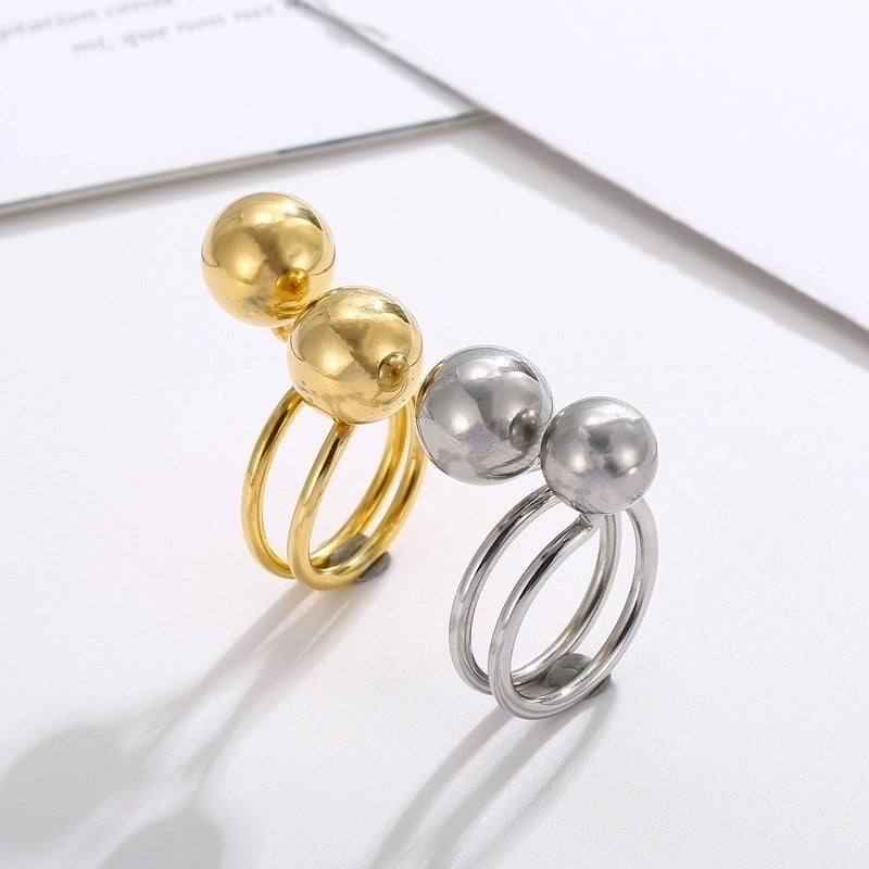 Stainless Steel 18K Gold Plated Fashion Geometric No Inlaid