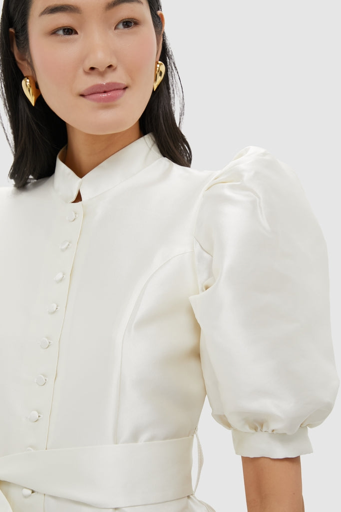 White Long Smart Amoako Dress