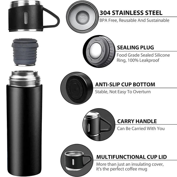 Double Layer Stainless Steel Vaccum Flask