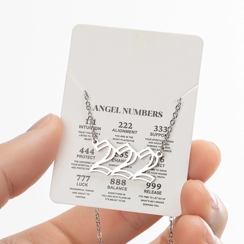 Retro Letter 201 Stainless Steel 18K Gold Plated Plating Stainless Steel Necklaces