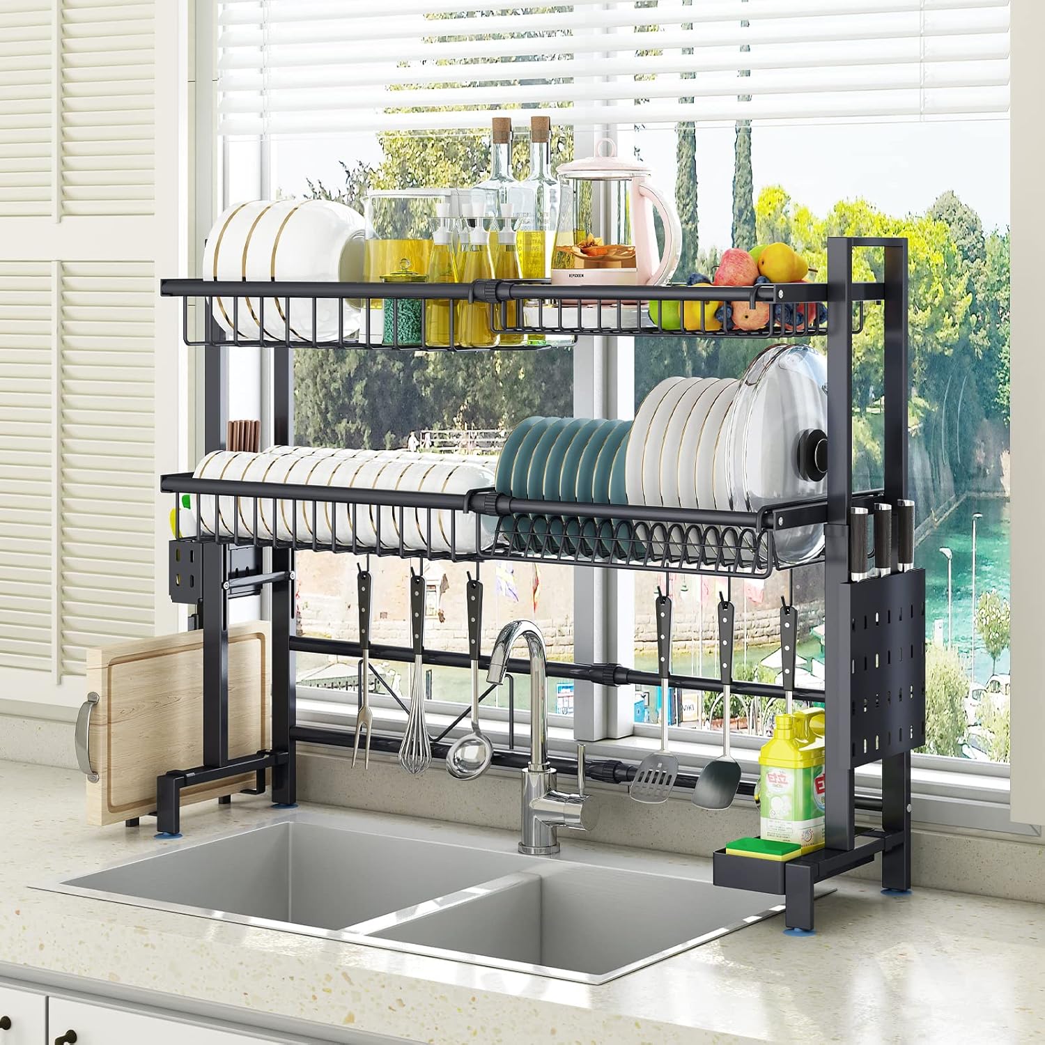 LUXORMOVE KITCHEN DISHES RACK - DUAL LAYERS