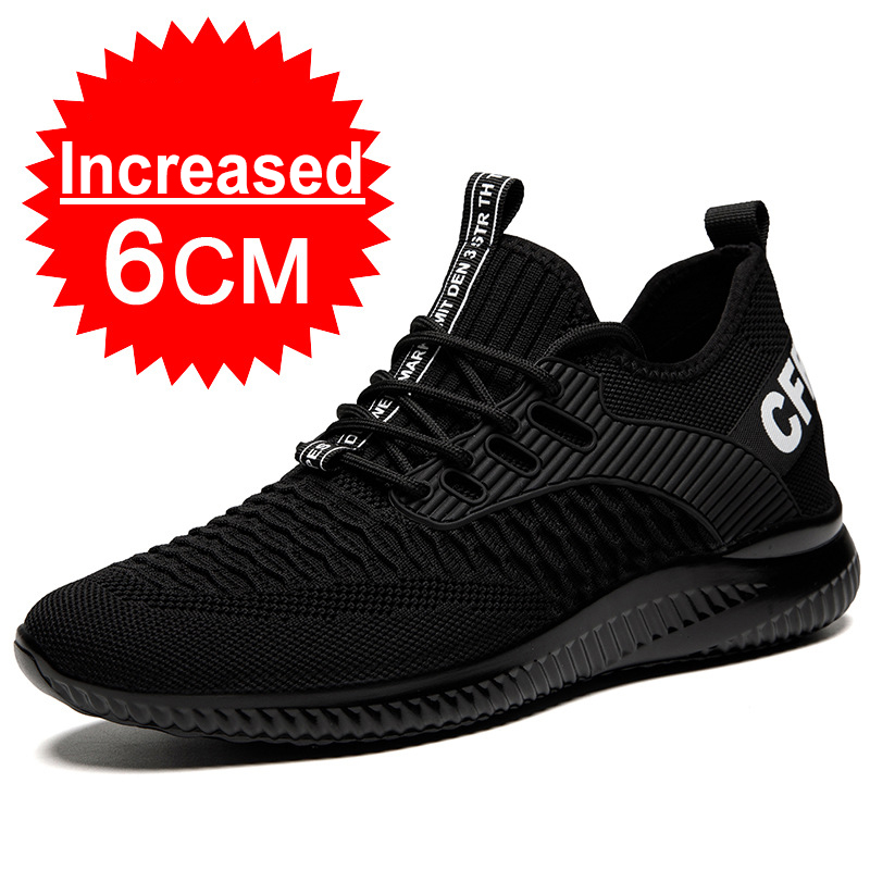 Gptsolvy Men Elevator Shoes Height Increase Sneakers Shoes for Men 10cm Breathable Casual Shoes Invisible Inner Heightening 8cm Men Shoes