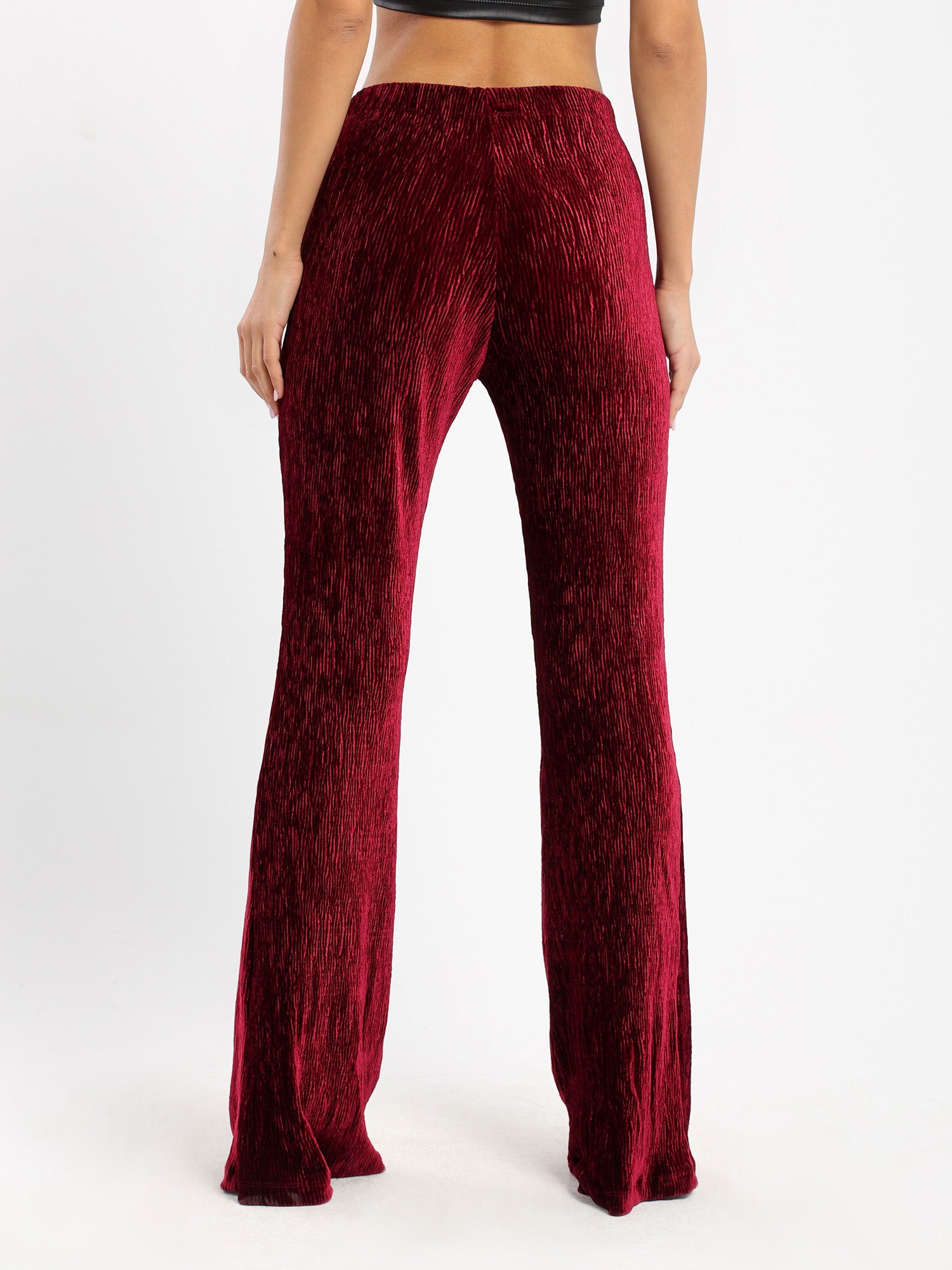 Textured Flared Pants