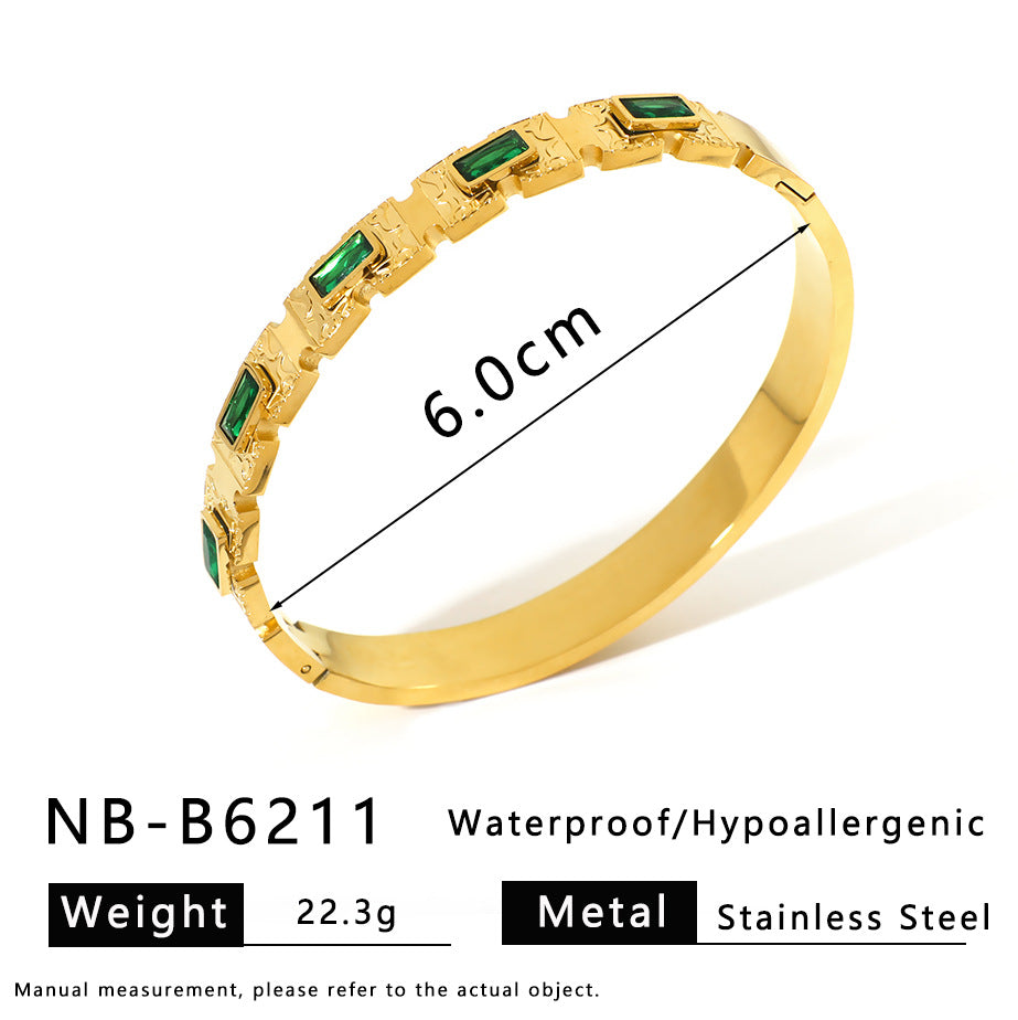 Stainless Steel Bracelet Titanium Steel Jewelry Fashion Stainless Steel Bracelet Versatile Senior Women