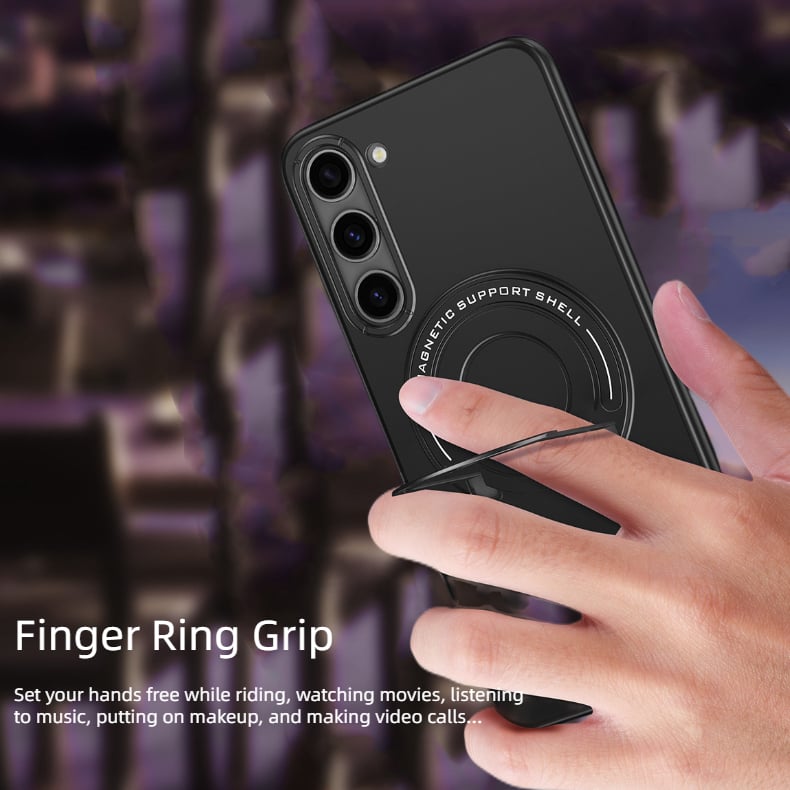 Matte Invisible Stand Magnetic Case For Samsung S23/ S23+/ S23 Ultra